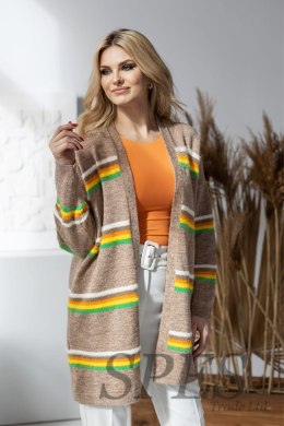 Sweter Kardigan Model 30090 Cappuccino - PeeKaBoo