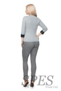 Bluzka Model 0102 Grey - PeeKaBoo