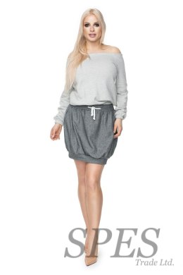 Bluzka Model 0109 Light Grey - PeeKaBoo