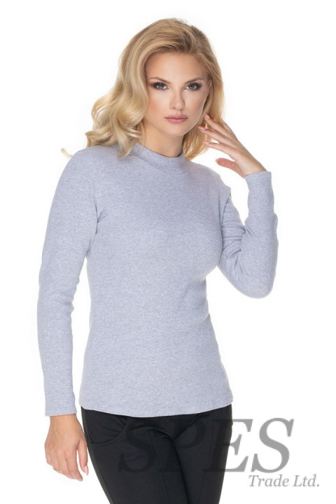 Bluzka Model 0166 Grey - PeeKaBoo