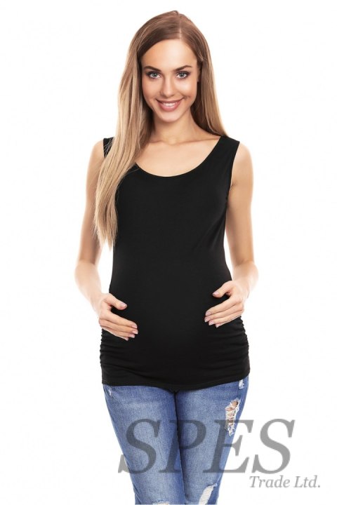 Koszulka ciążowa Model 0141 Black - PeeKaBoo