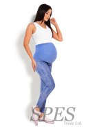 Legginsy Ciążowe Model 1684 Blue - PeeKaBoo