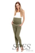 Spodnie Ciążowe Model 0135 Khaki - PeeKaBoo