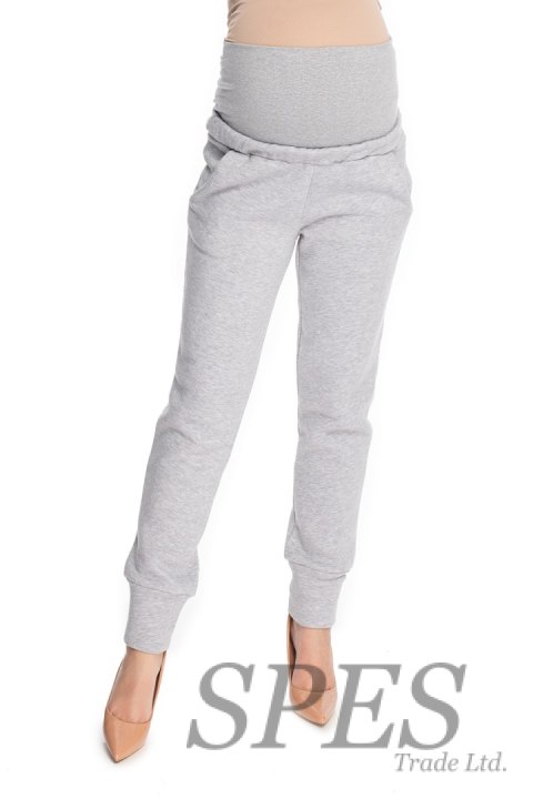 Spodnie Ciążowe Model 0173 Grey - PeeKaBoo