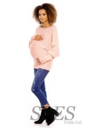 Sweter CIążowy Model 70003C Łosoś - PeeKaBoo