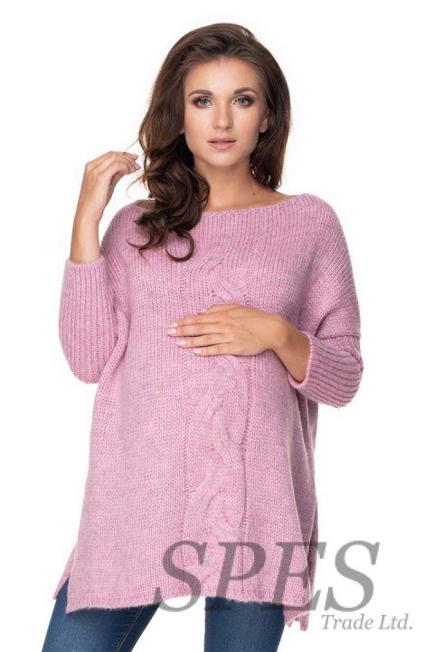 Sweter Ciążowy Model 30075 Lila - PeeKaBoo