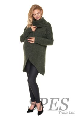 Sweter Ciążowy Model 30078 Khaki - PeeKaBoo