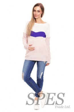 Sweter Ciążowy Model 40023 Powder Pink - PeeKaBoo