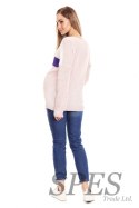 Sweter Ciążowy Model 40023 Powder Pink - PeeKaBoo