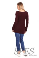 Sweter Ciążowy Model 40029 Bordo - PeeKaBoo