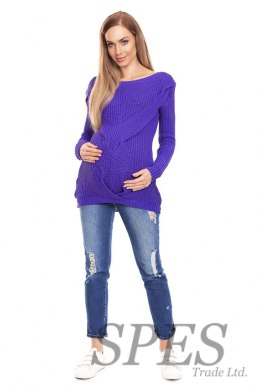 Sweter Ciążowy Model 40029 Violet - PeeKaBoo