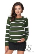 Sweter Ciążowy Model 40044 Khaki - PeeKaBoo