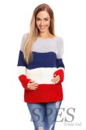 Sweter Ciążowy Model 70019 Jeans - PeeKaBoo