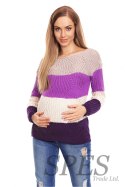 Sweter Ciążowy Model 70019 Violet - PeeKaBoo