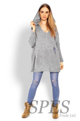 Sweter Damski Model 30055 Grey - PeeKaBoo