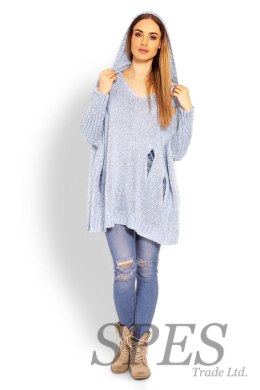 Sweter Damski Model 30055 Sky Blue - PeeKaBoo