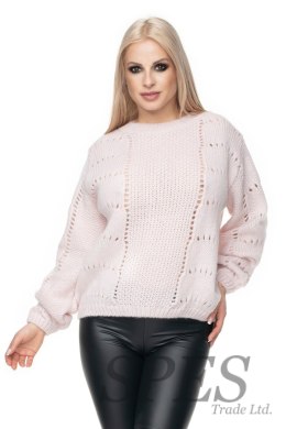 Sweter Damski Model 30059 Powder Pink - PeeKaBoo