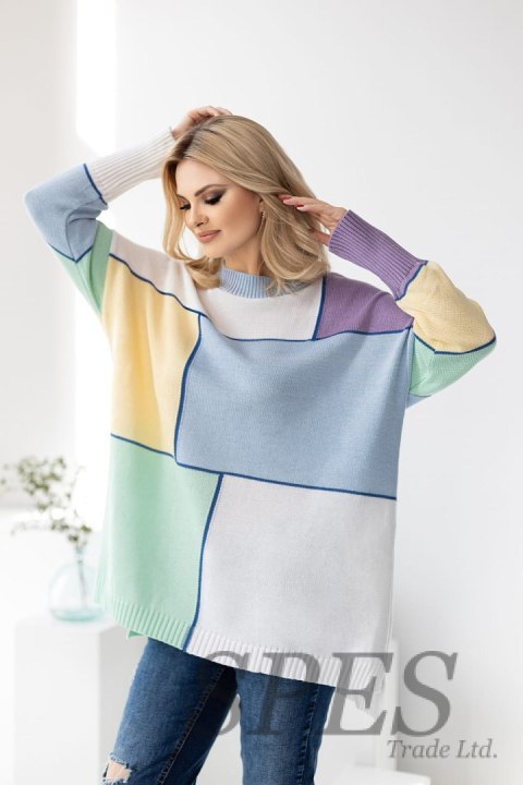 Sweter Damski Model 30089 Błękit - PeeKaBoo