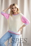 Sweter Damski Model 30093 Light Yellow - PeeKaBoo