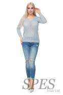 Sweter Damski Model 70018 Grey - PeeKaBoo