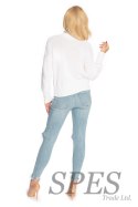 Sweter Damski Model 70035 Denim Cream - PeeKaBoo