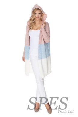 Sweter Kardigan Model 30069 Powder Pink/Sky Blue - PeeKaBoo