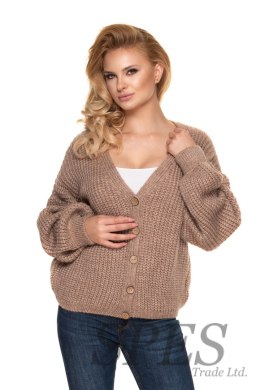 Sweter Kardigan Model 30077 Cappuccino - PeeKaBoo