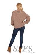 Sweter Kardigan Model 30077 Cappuccino - PeeKaBoo