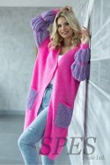 Sweter Kardigan Model 30086 Neon Pink - PeeKaBoo