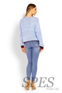 Sweter Kardigan Model 60004 Sky Blue - PeeKaBoo