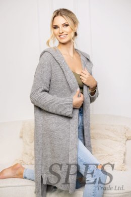 Sweter Kardigan Model 70043 Grey - PeeKaBoo