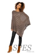 Sweter Poncho model 30012 Mocca - PeeKaBoo