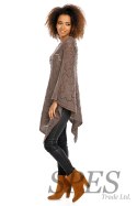 Sweter Poncho model 30012 Mocca - PeeKaBoo