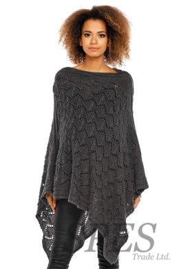 Sweter Poncho model 30012C Graphit - PeeKaBoo