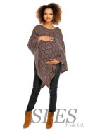 Sweter Poncho model 30012C Mocca - PeeKaBoo