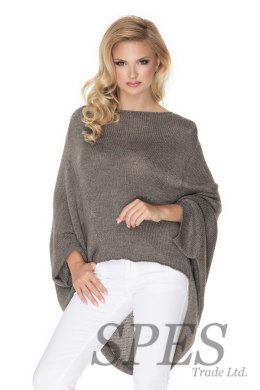 Sweter Ponczo Model 30068 Tabak - PeeKaBoo