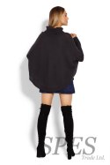 Sweter Ponczo Model 70009 Grafit - PeeKaBoo