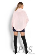 Sweter Ponczo Model 70009 Powder Pink - PeeKaBoo