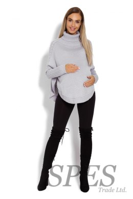 Sweter Ponczo Model 70009C Grey - PeeKaBoo