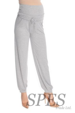 Spodnie Ciążowe Model 0176 Grey - PeeKaBoo