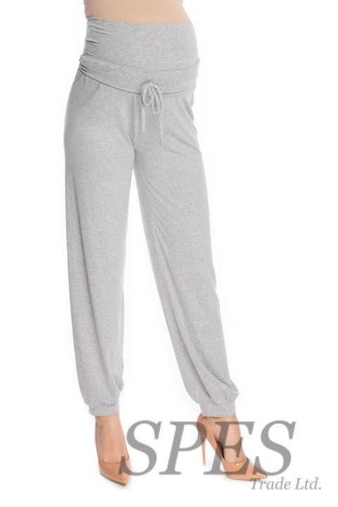 Spodnie Ciążowe Model 0176 Grey - PeeKaBoo