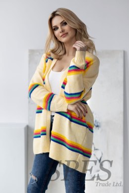 Sweter Kardigan Model 30090 Light Yellow - PeeKaBoo