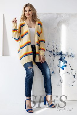 Sweter Kardigan Model 30090 Light Yellow - PeeKaBoo