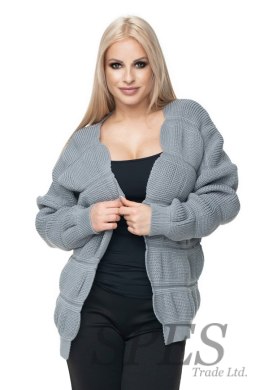 Sweter Kardigan Model 40022 Grey - PeeKaBoo