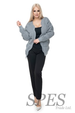 Sweter Kardigan Model 40022 Grey - PeeKaBoo