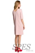 Sukienka Model S113 Powder Pink - Stylove