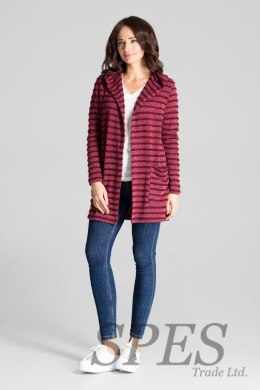 Sweter Kardigan Model L070 Bordo - Lenitif