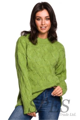 Sweter Damski Model BK038 Green - BE Knit