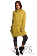 Sweter Damski Model BK047 Limonka - BE Knit