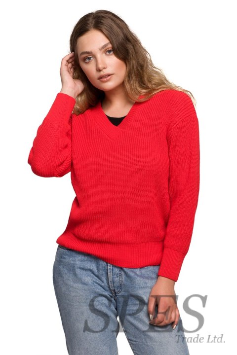 Sweter Damski Model BK075 Red - BE Knit